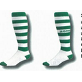 Striped Softball Socks w/ Cushioned Foot/ Lightweight Top (5-9 Small)